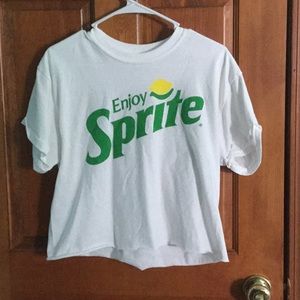 Cropped sprite tee
